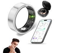 Colmi R02 Smart Ring, 2025 New Colmi Smart Ring R02, ColmiR02 Smartring Ip68 & 3atm Waterproof Fitness Tracker Smart Ring, 12-Day Battery Life, With Heart Rate, Sleep Monitoring, Step Counting (White)