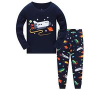 Colobe Boys Pyjamas Sets Nightwear Cotton Toddler Clothes Kids Astronaut Shark Space Sleepwear Long Sleeve Pjs 2 Piece Outfit Xmas Gift 9-10 Years