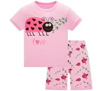Colobe Girls Pyjamas Summer Shorts Sets Unicorn 100% Cotton Sleepwear Short Sleeve 2 Piece Outfit for Kids Age 1-12 Years