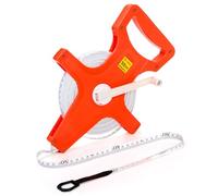Coloch 50M /165Ft Open Reel Fiberglass Tape Measure, Yard Measuring Tape Dual Sided Reel Tape with Inch/Metric Scale Retractable Long Tape Measure for Engineer, Yard, Field, Project