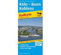 Cologne - Bonn - Koblenz, cycling map 1:100,000 Folded Book