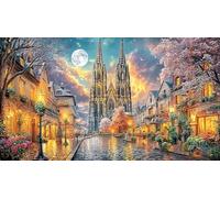 Cologne-Cathedral Adult Jigsaws 1000 Pieces Puzzle Game Fun Present & Activity for Home for Adults and Kids Age 12 Years Up Educational Games 38x26/1000pcs