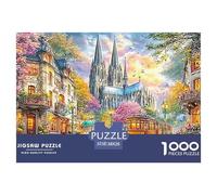 Cologne Cathedral Expert-Level Jigsaw Puzzles for Adults A 1000-Piece (Advanced) Set of Seemingly Impossible, Hard, And Extremely Difficult Challenging Puzzle Educational Games - The Ultimate T