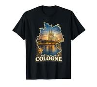 Cologne Cathedral Germany Skyline Vintage Travel T-Shirt