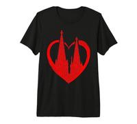 Cologne Cathedral Heart Köln Lover Skyline I Love Cologne Premium T-Shirt