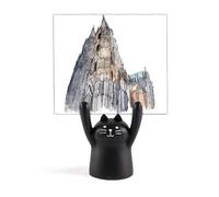 Cologne Cathedral in Cologne Germany Memo Holder Cartoon Black Cat Stand Decoration