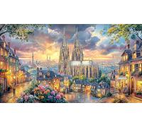 Cologne-Cathedral Puzzle for Adults 1000 Piece Impossible Hard Difficult Challenging Educational Game Decompression Fun Present & Activity for Home 38x52/1000pcs