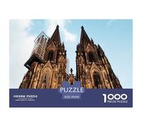 Cologne Cathedral Puzzle for Adults Jigsaw Lovers 1000 Pieces Suitable Cologne Cathedral (close-up Ornate Twin Spires for 500 Puzzle 70x50cm/1000pcs