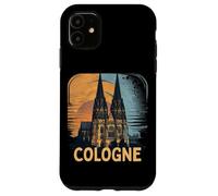 Cologne Cathedral Vintage Silhouette Köln German Skyline Case for iPhone 11