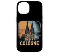 Cologne Cathedral Vintage Silhouette Köln German Skyline Case for iPhone 14