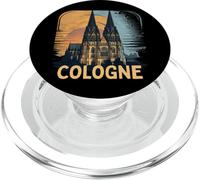 Cologne Cathedral Vintage Silhouette Köln German Skyline PopSockets PopGrip for MagSafe