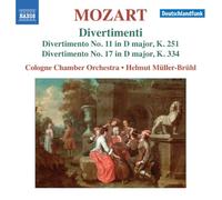 Cologne Co:Muller-Bruhl - Mozart: Divertimenti Nos. 11 17