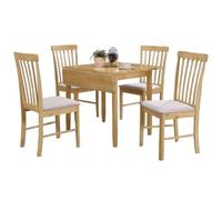 Cologne Light Oak 2 Seater Square Drop Leaf Dining Table