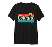 Cologne Saying Retro Surfer Vintage Köln Lover Colonia Premium T-Shirt