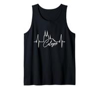 Cologne Skyline Heartbeat Germany Silhouette I Love Köln Tank Top