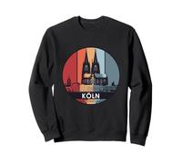 Cologne Skyline Retro Souvenir German City Travel Sweatshirt