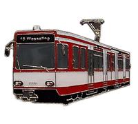 Cologne Tram Cologne, Cologne Tram Cologne Pin, Lapel Pin, Locomotive Train, Subway Rail Steam Locomotive E-Locomotive Tram Metro Train Railroad Subway Underground, passend, Copper