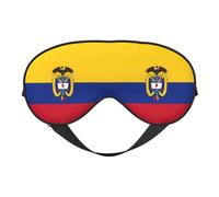 Colombia Coat of Arms Flag Colombian Flags Eye Mask Sleep Mask Light BlockBlindfold Night Eyes Cover Soft Pressure-Free Eyeshade with Elastic Strap for Home Travel Office Nap Yoga