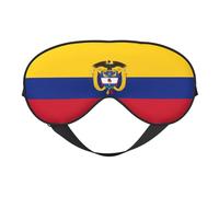 Colombia Coat of Arms Flag Colombian Flags Eye Mask Sleep Mask Light BlockBlindfold Night Eyes Cover Soft Pressure-Free Eyeshade with Elastic Strap for Home Travel Office Nap Yoga