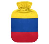 Colombia Colombian National Flags Hot Waterbottle with Soft Cover, 1L Warm Compress for Menstrual Cramps