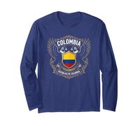 Colombia Design Outfit Tee Graphic Illustration Colombian Long Sleeve T-Shirt