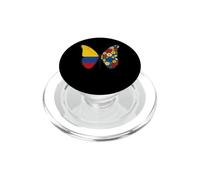 Colombia Flag Butterfly Flower Heritage Hispanic PopSockets PopGrip for MagSafe