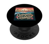 Colombia Flag Cartagena Caribbean Colombian Columbia Flag PopSockets Adhesive PopGrip