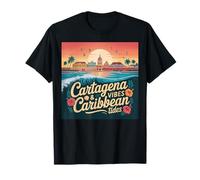 Colombia Flag Cartagena Caribbean Colombian Columbia Flag T-Shirt