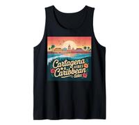 Colombia Flag Cartagena Caribbean Colombian Columbia Flag Tank Top