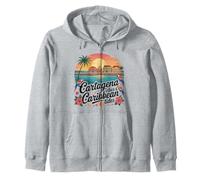 Colombia Flag Cartagena Caribbean Colombian Columbia Flag Zip Hoodie