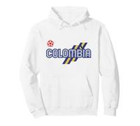Colombia Flag Colour Stripes World Cup Football Pullover Hoodie