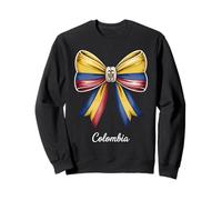 Colombia Flag Coquette Bow Colombian Roots Colombian Pride Sweatshirt