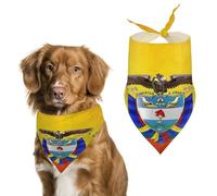 Colombia Flag Dog Bandanas,Adjustable Neck Pet Scarf for Small to Large Pets,Stylish And Comfortable Accessories for Dogs & Cats
