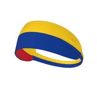 Colombia Flag Elastic Sports Headband Outdoor Sports Elastic Headband Fitness Sports Yoga Cycling Headband