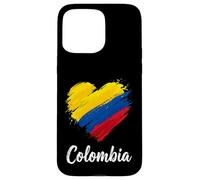 Colombia Flag Heart Case for iPhone 15 Pro Max
