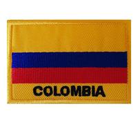Colombia Flag Iron On Patch Sew On Shirt Clothes South America Embroidered Badge