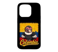 Colombia Flag Kawaii Andean Condor Case for iPhone 15 Pro