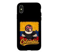 Colombia Flag Kawaii Andean Condor Case for iPhone X/XS