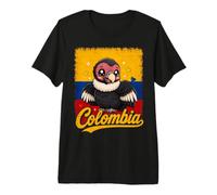 Colombia Flag Kawaii Andean Condor Premium T-Shirt