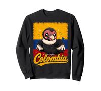 Colombia Flag Kawaii Andean Condor Sweatshirt