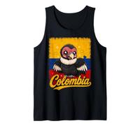 Colombia Flag Kawaii Andean Condor Tank Top
