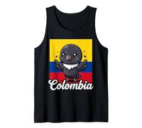 Colombia Flag Kawaii Andean Condor Tank Top