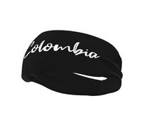 Colombia Flag Sports Headbands for Men Women Colombian Workout Headband Sweatband Headbands for Running Cycling Football Yoga