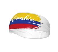 Colombia Flag Sports Headbands for Men Women Colombian Workout Headband Sweatband Headbands for Running Cycling Football Yoga