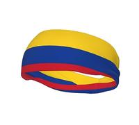 Colombia Flag Sports Headbands for Men Women Colombian Workout Headband Sweatband Headbands for Running Cycling Football Yoga