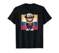 Colombia Flag Teddy Bear camiseta bandera de colombia bear T-Shirt