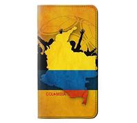 Colombia Football Soccer Map Flag PU Leather Flip Case Cover For LG G7 ThinQ