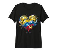 Colombia Heart Flag - Celebrate Colombian Pride Premium T-Shirt
