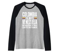 Colombia is Not Venezuela : Democracy Has Limits on Power Raglan Baseball Tee