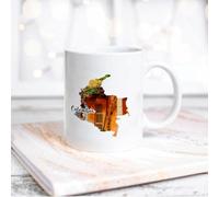 Colombia Landmarks Funny Coffee Mug Colombia Map Ceramic Coffee Mug 11 Oz Coffee Mug Tea Cup White Gift for Women Men Birthday Gift